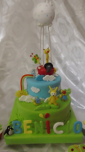 Torta Decorada Baby Tv, Pocoyo, Charlie Y Los Numeros...