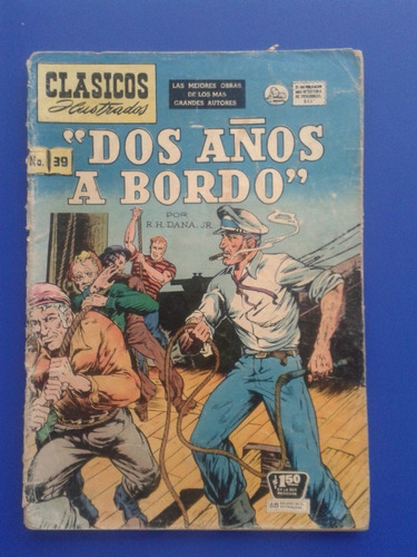 Revista Clasicos Ilustrados Dos Años A Bordo Año 1955