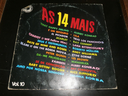 Lp As 14 Mais Vol.10, Vários Cantores, Disco Vinil