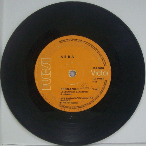 Compacto Vinil Abba - Fernando - 1976 - Rca Victor