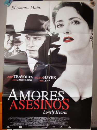 Poster Amores Asesinos John Travolta Salma Hayek Jared Leto