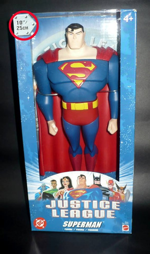 Superman 25 Cms, Capa De Goma, En Caja Navidad