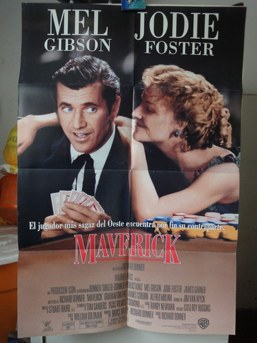 Poster Maverick Jodie Foster Mel Gibson Richard Donner 1994