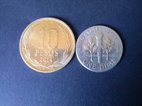 Moneda Estados Unidos One Dime Níquel 1974 (c45)