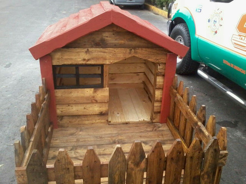 Casa Para Perro Chico Con Cerca