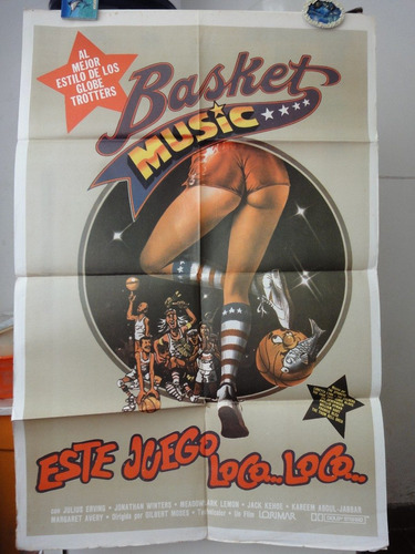 Poster Este Juego Loco Loco Basket Music Globe Trotters 1979