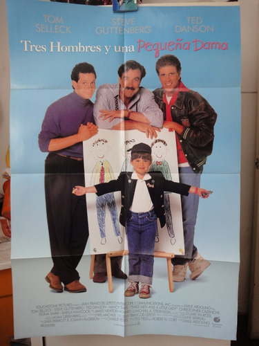 Poste Tres Hombres Y Una Pequeña Dama Ted Danson Tom Selleck