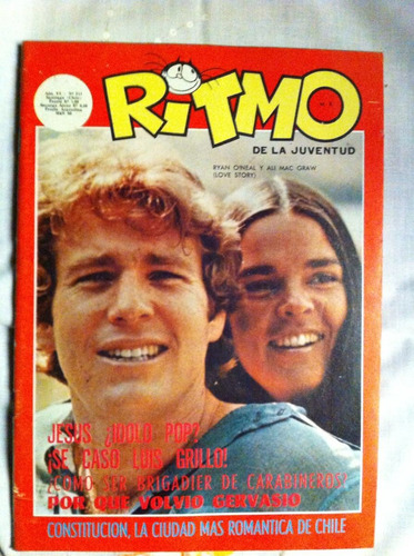 Revista Ritmo Ryan O´neal   Nº 311 Ag 71 Gervasio Raul Matas