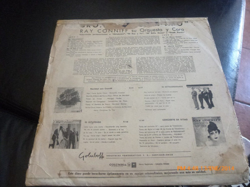Vinilo Lp De Ray Conniff - Broadway En Ritmo (u732