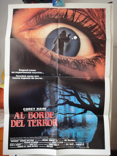Poster Al Borde Del Terror Corey Haim Michael Ironside 1988 (Usado)