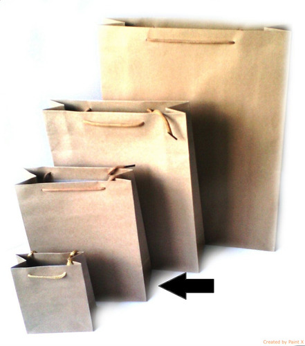 Bolsa De Papel Kraft Mediana 23x17,8x6cm