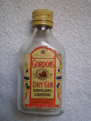 Botella Miniatura Gordon's Dry Gin Vodka Finlandia Vacía C/u