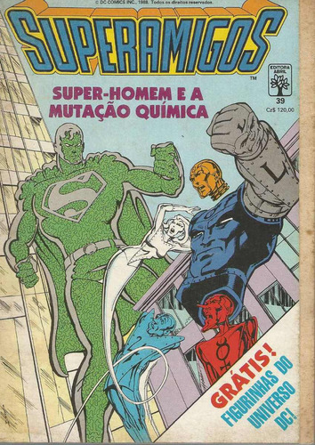 Superamigos Nº 39 - Sem As Figurinhas - Editora Abril - Capa Mole - Bonellihq Cx42 E19