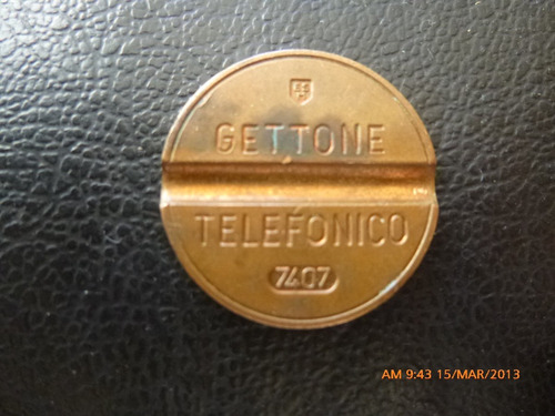 Ficha Telefonica Gettone Nº 7407 Italiana(1082z