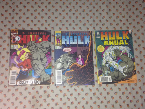 3 Hq Hulk Marvel Comics Ed. Abril Formatinho Anos 90 R$52,98