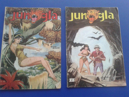 2 Revistas Comic Jungla - Chile Año 1966