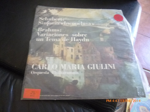 Vinilo De Carlo Maria Giulini - Schubert -brahms (u927