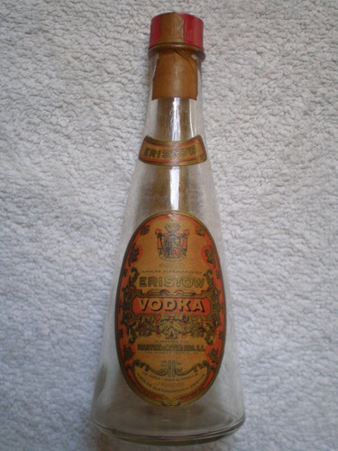 Antigua Botellita Miniatura Vodka Eristow Vacía De Años 50's