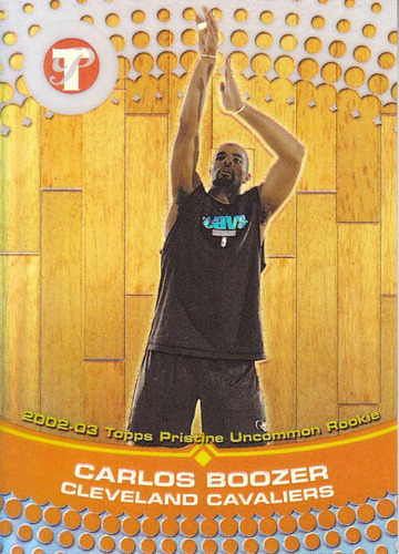 2002-03 Topps Pristine U Rookie Refractor Carlos Boozer /499