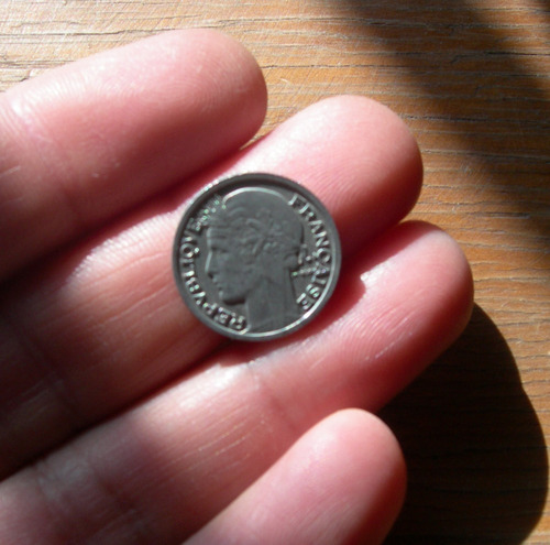 Moneda 50 Centimos. Francia, 1947.