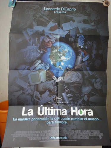 Poster La Ultima Hora Leonardo Dicaprio Leila Nadia Conners