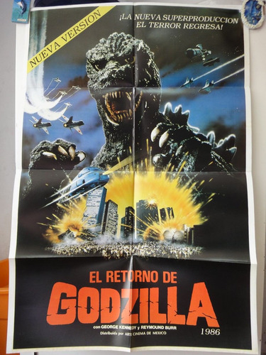 Poster Gojira Godzilla The Legend Is Reborn Raymond Burr