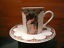 Juego 4 Tazas De Café. Decorado Por Alphonse Mucha