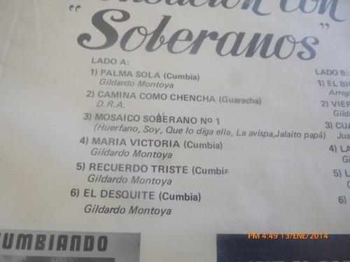 Vinilo Lp De Los Soberanos - La Sensacion Con (xx591 (Usado)