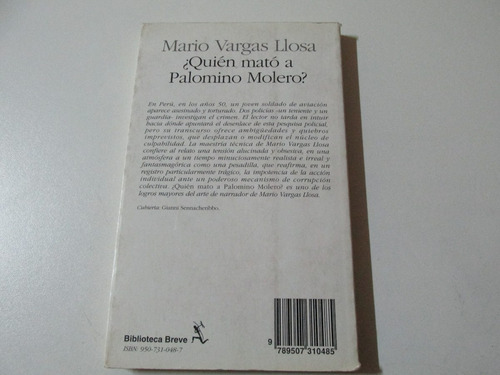 ¿quién Mató A Palomino Molero? - Mario Vargas Llosa