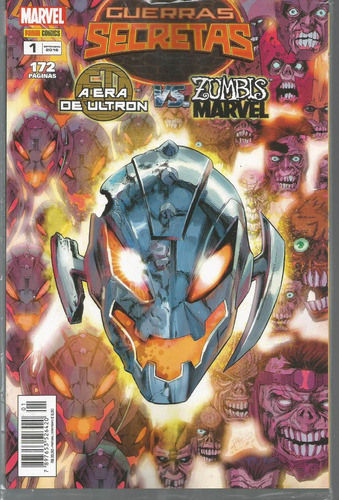 Guerras Secretas N° 01 Era De Ultron Zumbis - 172 Em Português - Editora Panini - Formato 17 X 26 - Capa Mole - Bonellihq 1 Cx448 H23