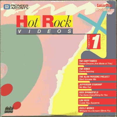 Laser Disc Hot Rock Videos Volume 1 Pioneer Artist 1984 Rca