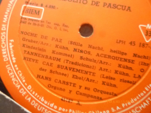 Vinilo Lp De Arbolito De Pascua -hans Carte (u773