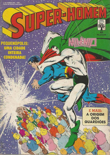 Super-homem Nº 65 - 1ª Série - Editora Abril - Capa Mole - Bonellihq Cx268 S20