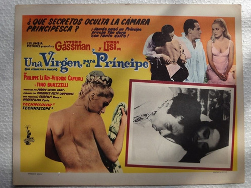 Cartel Una Vergine Per Il Principe Vittorio Gassman Vir Lisi