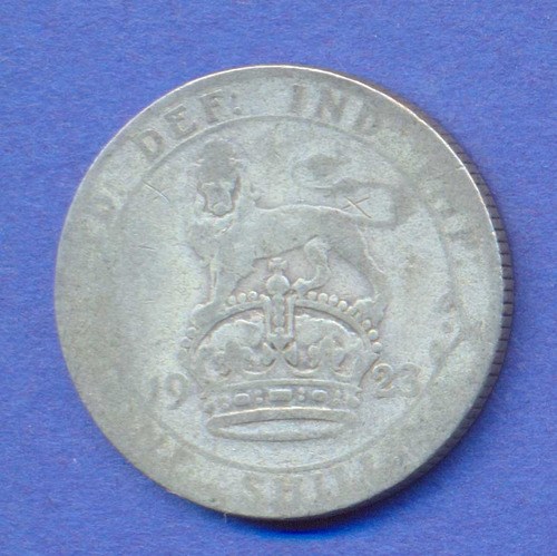Inglaterra 1 Shilling 1923 Plata * Escudo Ingles * George V