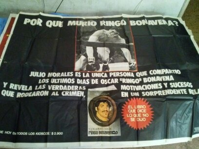 Afiche De Ringo Bonavena Del Libro De J. Morales