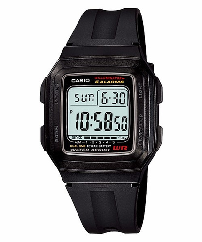 Reloj Casio F-201wa-1a P Agente Oficial Lcal Barrio Belgrano