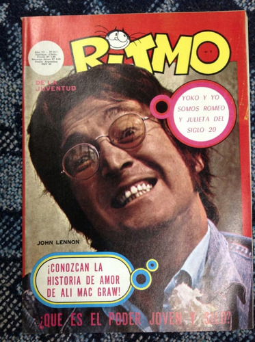 Revista Ritmo Lennon Nº317, Sep 71 Zabaleta Acevedo Rafael