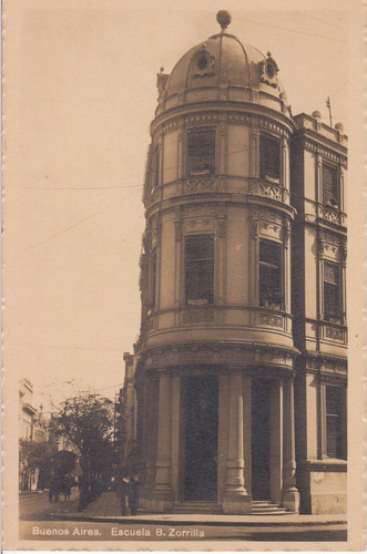 Antigua Postal Escuela Benjamin Zorrilla Buenos Aires