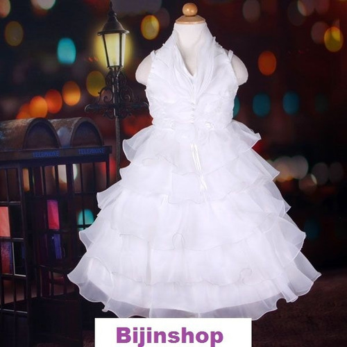 Vestido Infantil Festa Frente Unica Lilas Ou Branco Off Whit