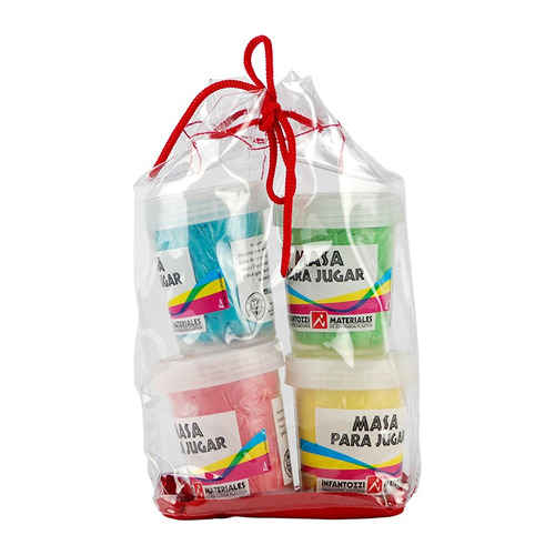 Kit Masa Para Modelar Infantozzi Materiales 4 Vasos