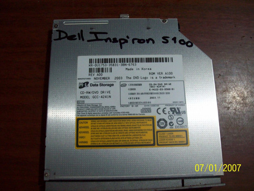 Dell Inspiron 5100 Dvd