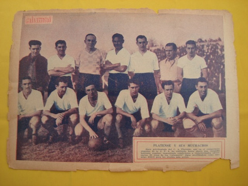 Antigua Hoja Revista Alumni, Club  Platense Y Sus Muchachos