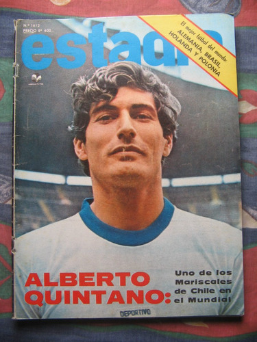 Revista Estadio N°1612, Alberto Quintano Mariscal 1974