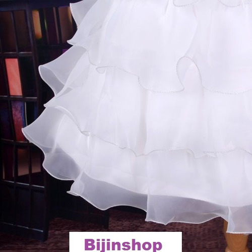 Vestido Infantil Festa Frente Unica Lilas Ou Branco Off Whit