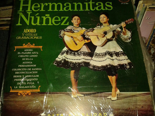 Disco Acetato De Hermanitas Nuñez, Adoro Y Otras Creaciones