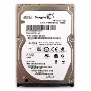 Hd P/ Notebook 160gb Sata Seagate/ Toshiba