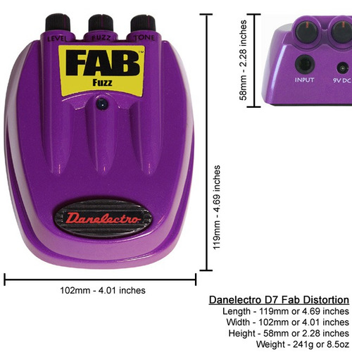 Pedal De Fuzz Danelectro Fab D-7