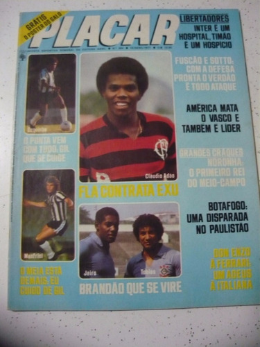 Revista Placar 364 Poster Atlético M Gremio Colorado Pr 1977