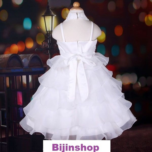 Vestido Infantil Festa Frente Unica Lilas Ou Branco Off Whit